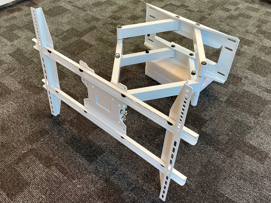 White Stable heavy wall bracket up to 80" maximum 80 kilos and VESA 800x400