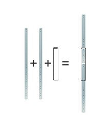 NewStar coupling piece for extension tubes silver