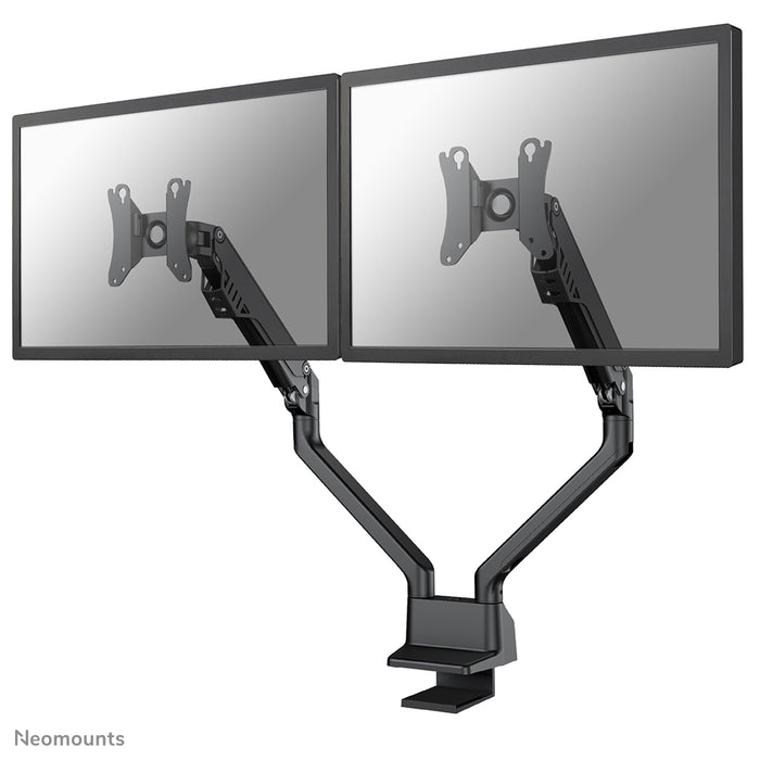 FPMA-D750DBLACK2 is a desk support with gas spring for flat screens up to 32 inches (81 cm).