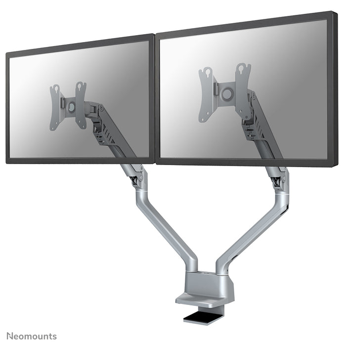 FPMA-D750DSILVER2 is a desk support with gas spring for flat screens up to 32 inches (81 cm).