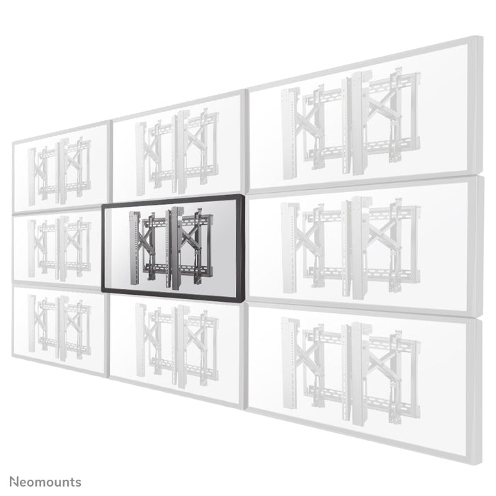 LED-VW2500BLACK1 is a flat video wall wall mount for screens up to 75 inches (191 cm), for horizontal and vertical mounting - Black