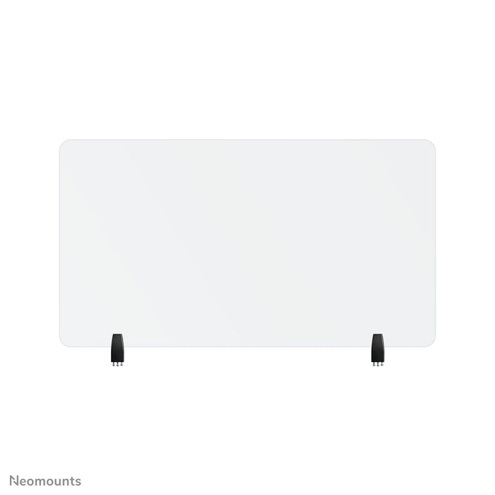 NS-GLSPROTECT120 is a durable 120 cm glass screen that provides distance protection in the workplace - Tempered, transparent glass, 100% recyclable