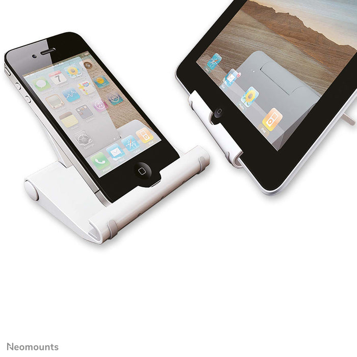 NS-MKIT100 is a universal desk support for a tablet or smartphone.