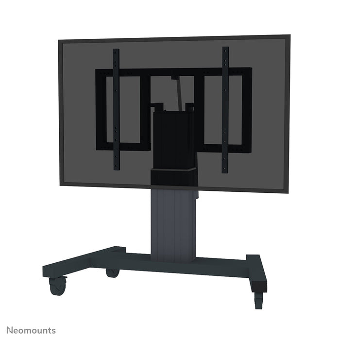 PLASMA-M2550TBLACK is an electrically height-adjustable and tiltable trolley for flat screens up to 100 inches (254 cm).