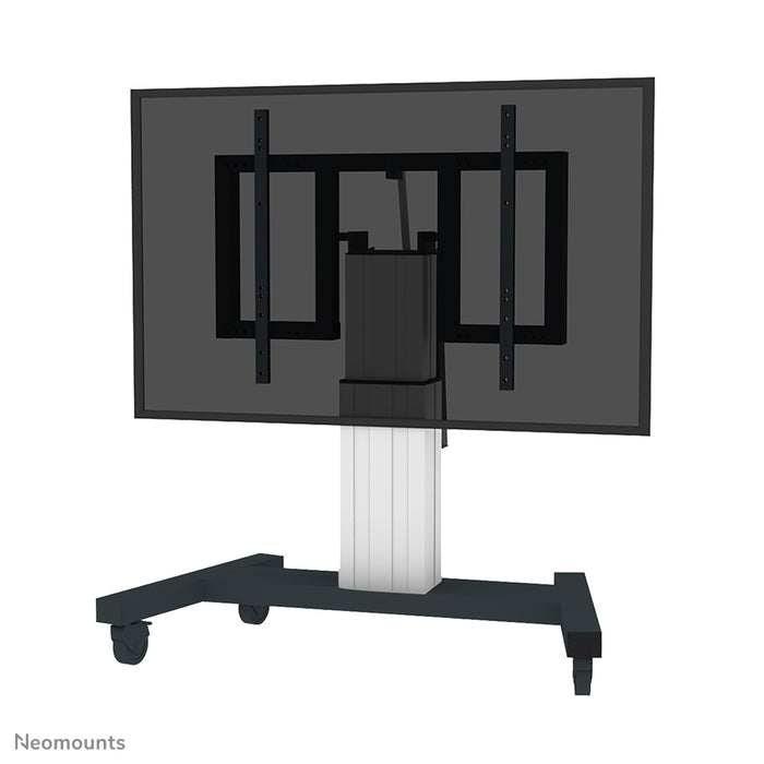 PLASMA-M2550TSILVER is an electrically height-adjustable and tiltable trolley for flat screens up to 100 inches (254 cm).