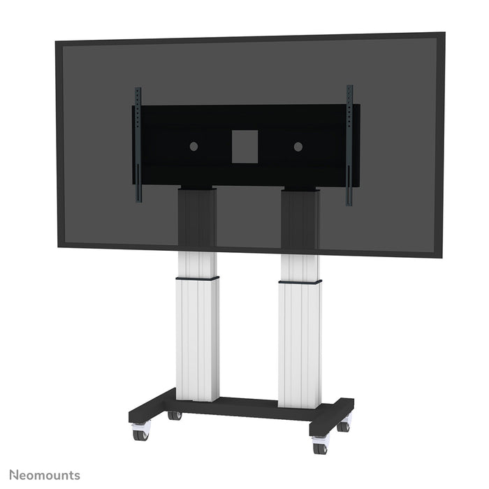 PLASMA-M2600SILVER is an electrically height-adjustable trolley for flat screens up to 120 inches (305 cm).