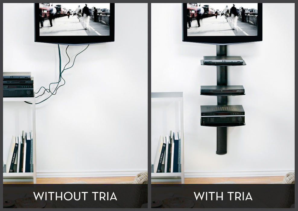 A/V Platter 3 x Black universal