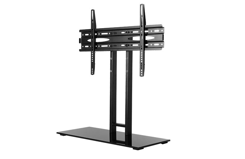Lockable TV base with a large VESA connection.