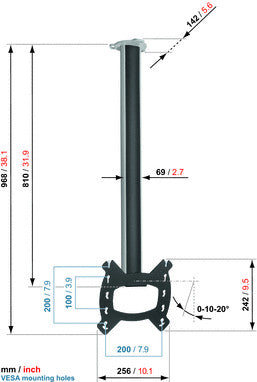 Vogels efc 6215 LCD ceiling mount