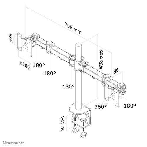 Neomounts FPMA-D960D monitor arm