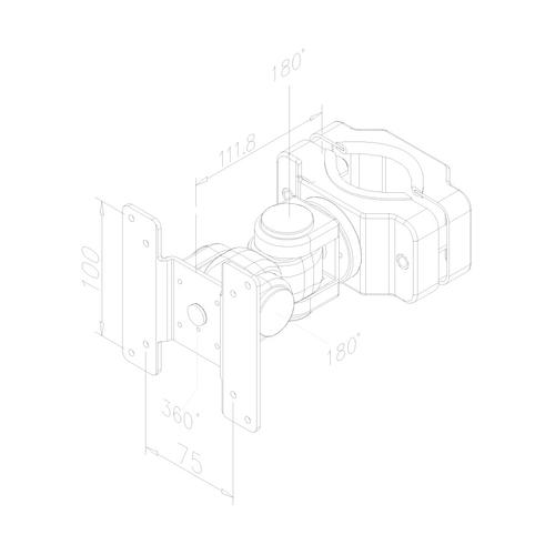 NewStar FPMA-WP200 LCD/LED/TFT TV bracket pole mounting