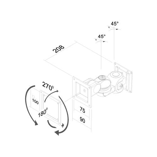 NewStar Neomounts FPMA-W910 TV or monitor bracket