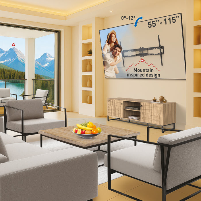 Barkan BM510 TV Wall Mount 55–115 inch – Tilting – Up to 120 kg
