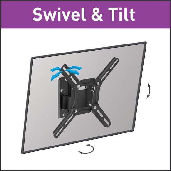 Compact TV Wall Mount Rotatable | 13"-43" | Barkan Mounts