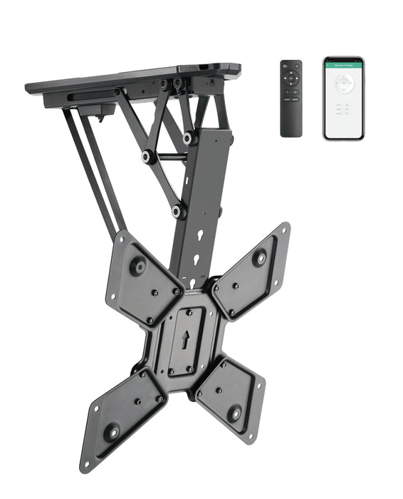 Elektrische plafondbeugel 32-55 inch TVB-106 APP uitgeklapt