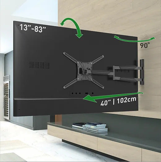 Wall bracket up to 80 inches - Swivel and tilt - 1 meter from the wall