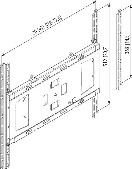 Vogel's universal display interface black 30 inches to 60 inches