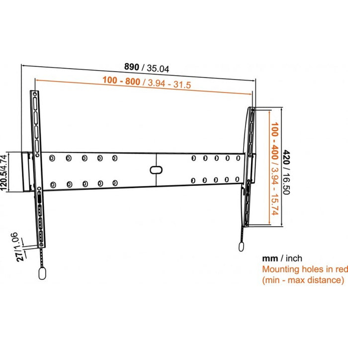 Vogel's BASE 05 L fixed TV mount for screens up to 80 inches