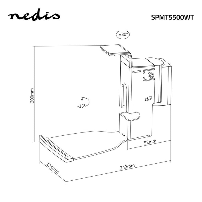 Wall bracket for Speakers | For Sonos® PLAY:5-Gen2™ | Tiltable and Rotatable | Max. 7kg
