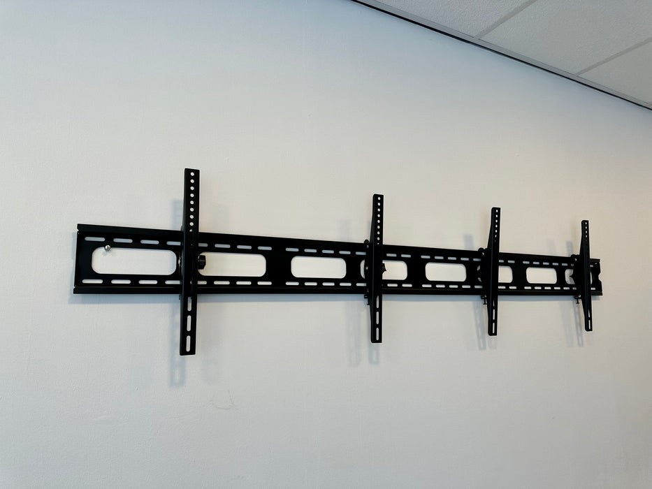 Double Tilting TV Wall Bracket Counter rail for football clubs or cafeterias