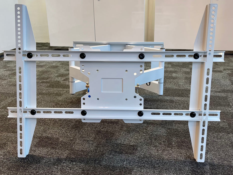 White Stable heavy wall bracket up to 80" maximum 80 kilos and VESA 800x400