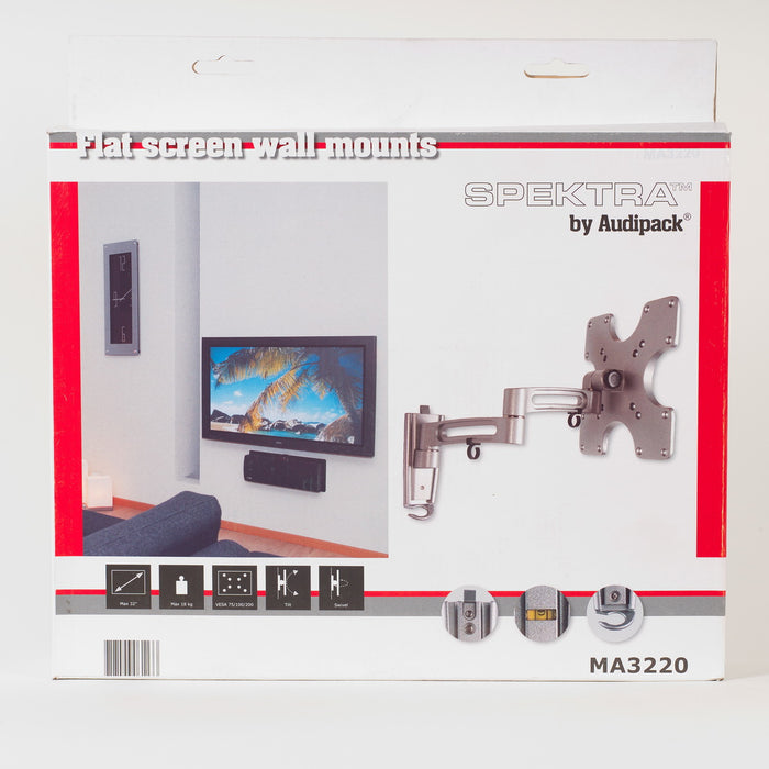Flat screen TV wall bracket for screens up to 32"