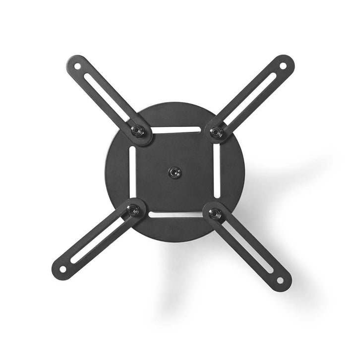 Ceiling bracket for Projector | 360° Rotatable | Max. 10kg | Distance to the Wall of 130 mm | Black
