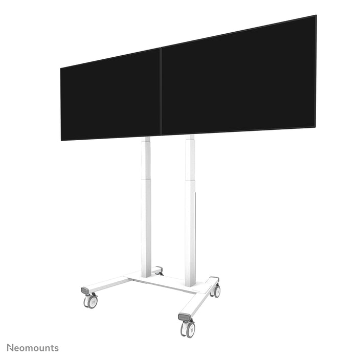 Neomounts ADM-875WH2 Dubbele schermadapter 42–65 inch – wit – productaanzicht bij TVBeugels.nl