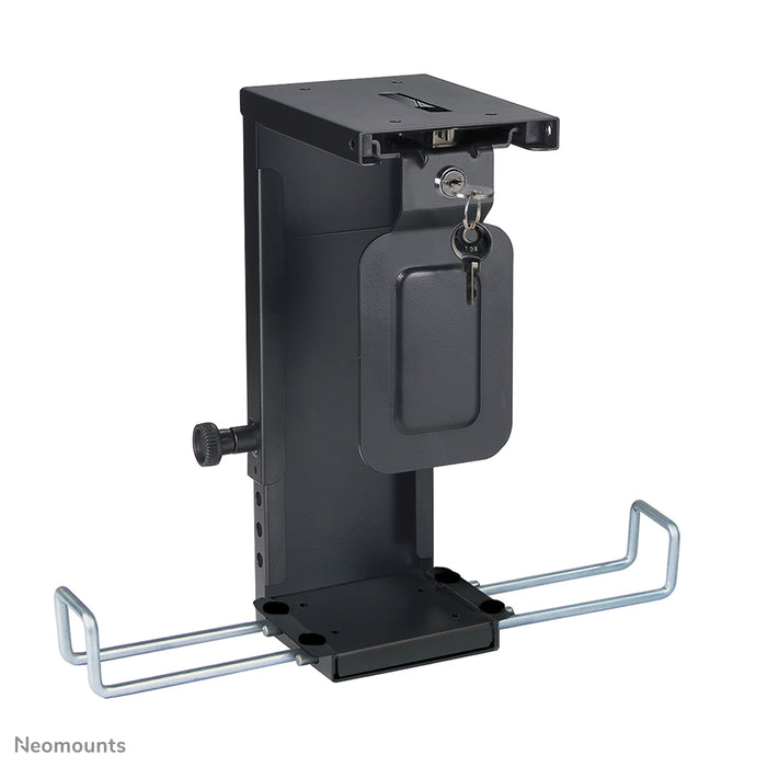 CPU-D075BLACK/LK is a support that allows you to attach a PC to the desk. Incl. key lock.
