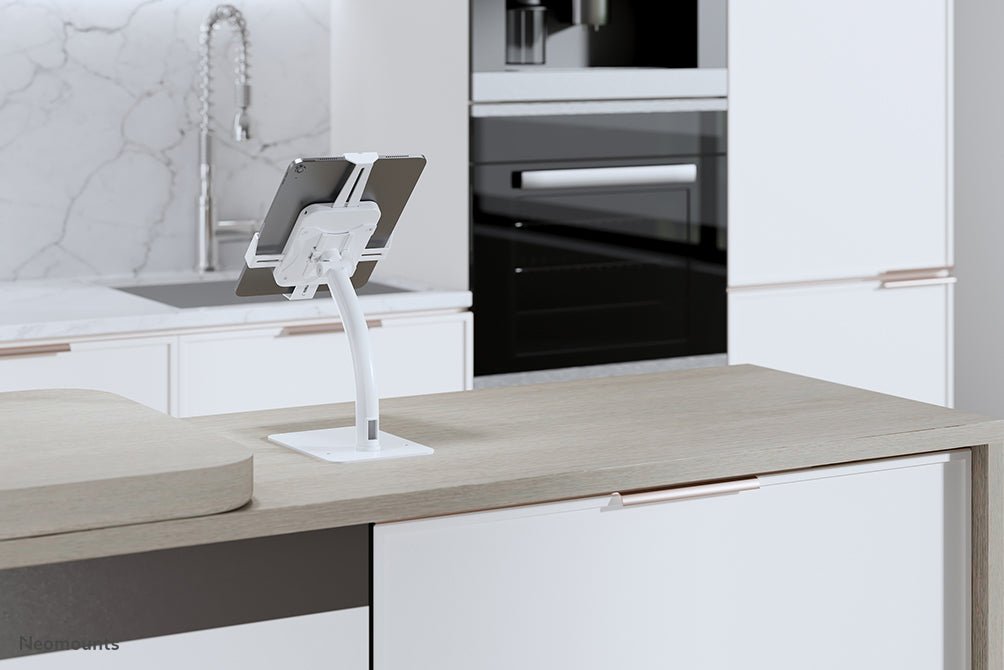 DS15-625WH1 Tilt and Rotatable Tabletop Tablet Holder for 7.9-11 Inch Tablets - White