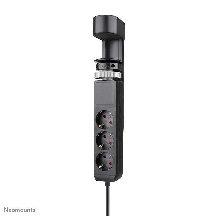 Neomounts DS22-840BL6 Bureaucontactdoos met klem en USB-C en USB-A poorten - Quick-charge – productaanzicht