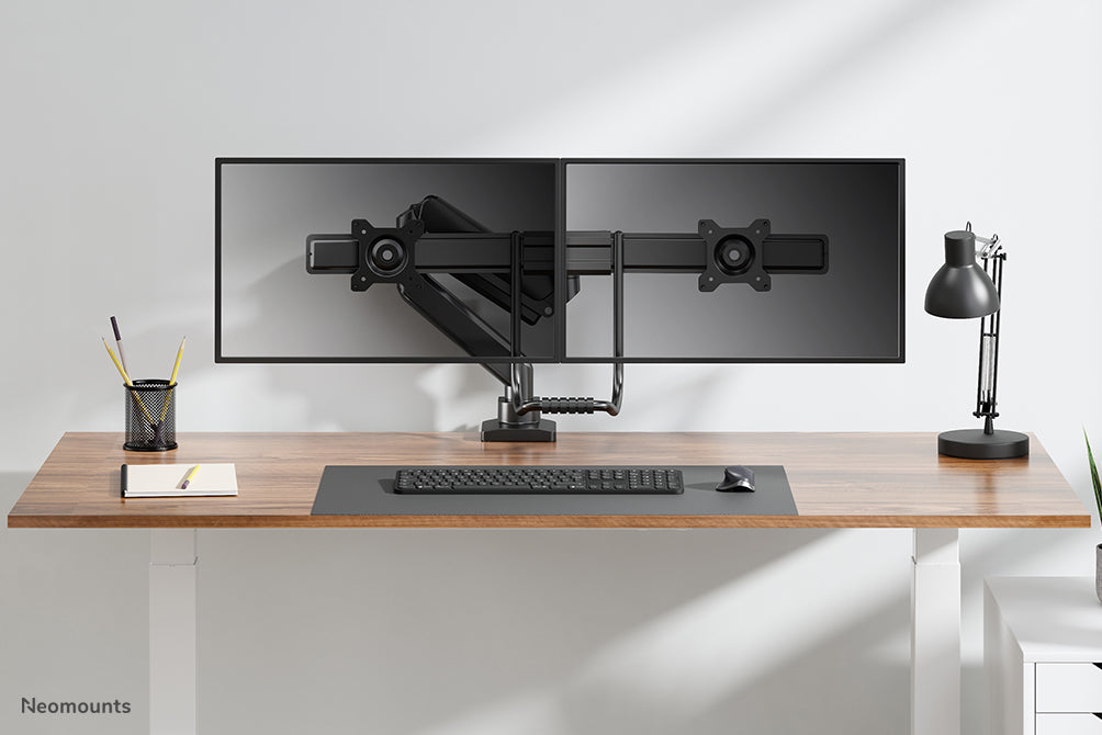 DS75-450BL2 full motion monitor desk mount for 17-32 inch screens - Black
