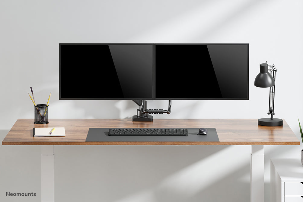 DS75-450BL2 full motion monitor desk mount for 17-32 inch screens - Black