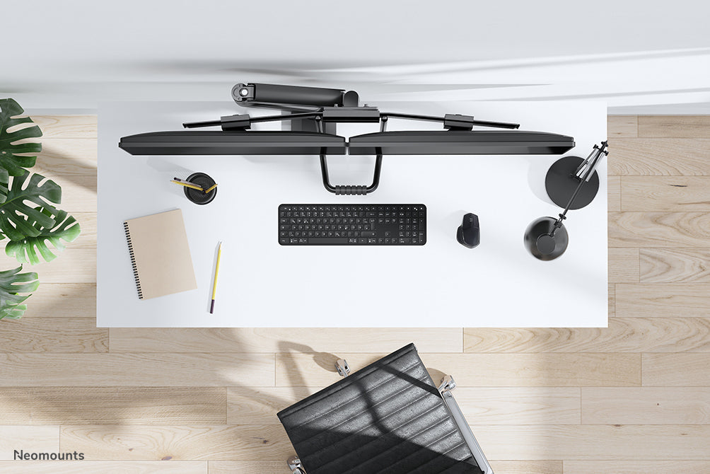 DS75-450BL2 full motion monitor desk mount for 17-32 inch screens - Black