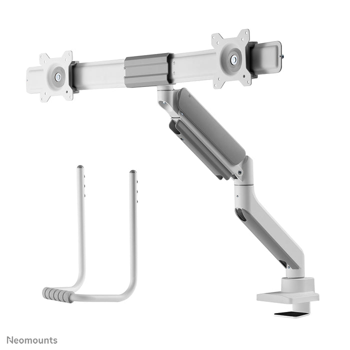 DS75-450BL2 full motion monitor desk mount for 17-32 inch screens - White