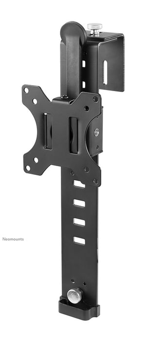 FPMA-CH100BLACK is a desk support that can be hung over a partition wall for flat screens up to 30 inches.