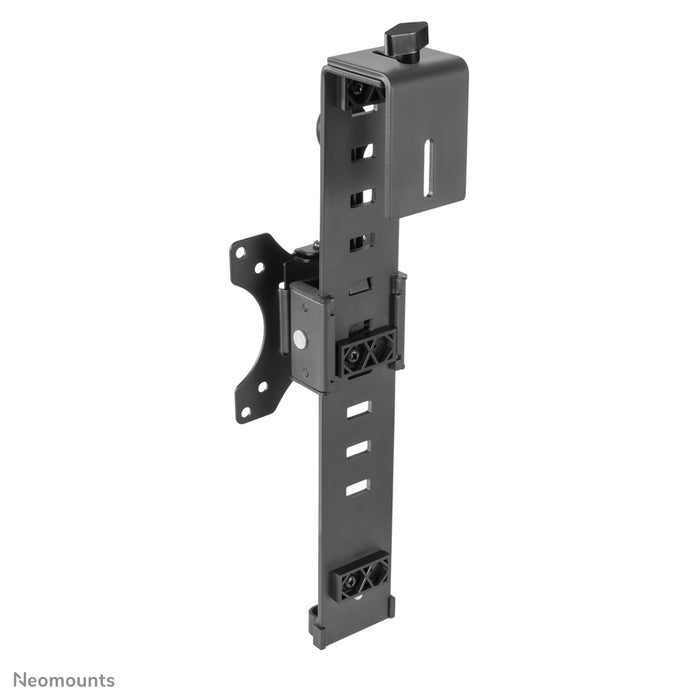 FPMA-CH100BLACK is a desk support that can be hung over a partition wall for flat screens up to 30 inches.