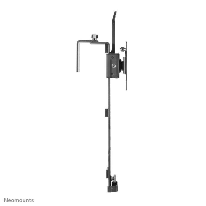 FPMA-CH100BLACK is a desk support that can be hung over a partition wall for flat screens up to 30 inches.