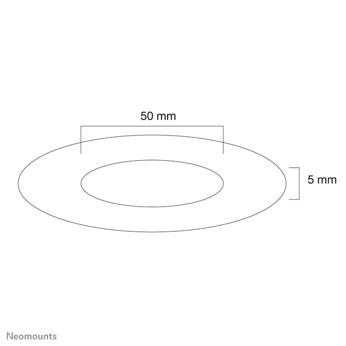 FPMA-CRW5HM is a white cover rosette for the flat screen ceiling supports FPMA-C100 &amp; C100SILVER.