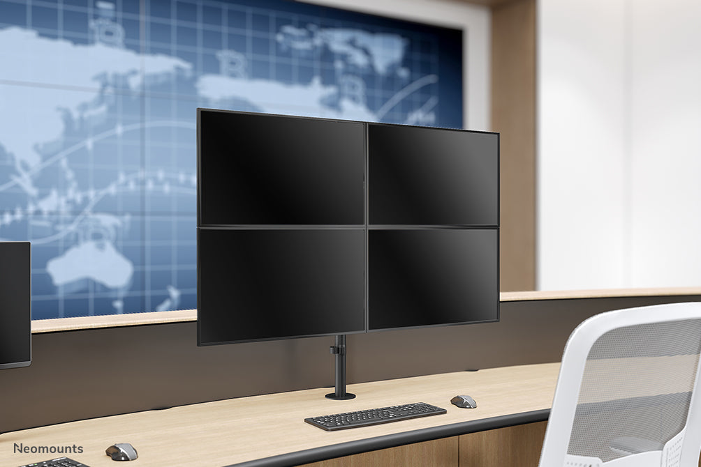 FPMA-D550D4BLACK full motion desk support for 13-32 inch screens - Black
