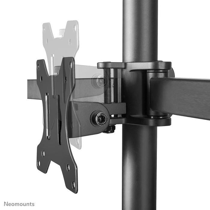 FPMA-D550DD3BLACK full motion desk stand for 13-27 inch screens - Black