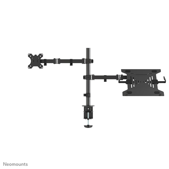 FPMA-D550NOTEBOOK is a desk support for a notebook and flat screen up to 32 inches.