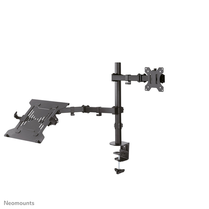 FPMA-D550NOTEBOOK is a desk support for a notebook and flat screen up to 32 inches.