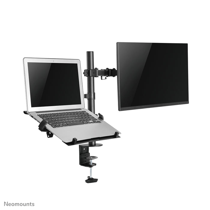 FPMA-D550NOTEBOOK is a desk support for a notebook and flat screen up to 32 inches.