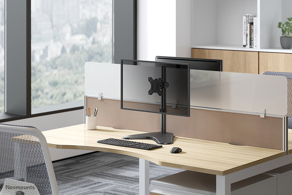 FPMA-D550SBLACK full motion desk stand for flat screens up to 32 inches, height adjustable - Black