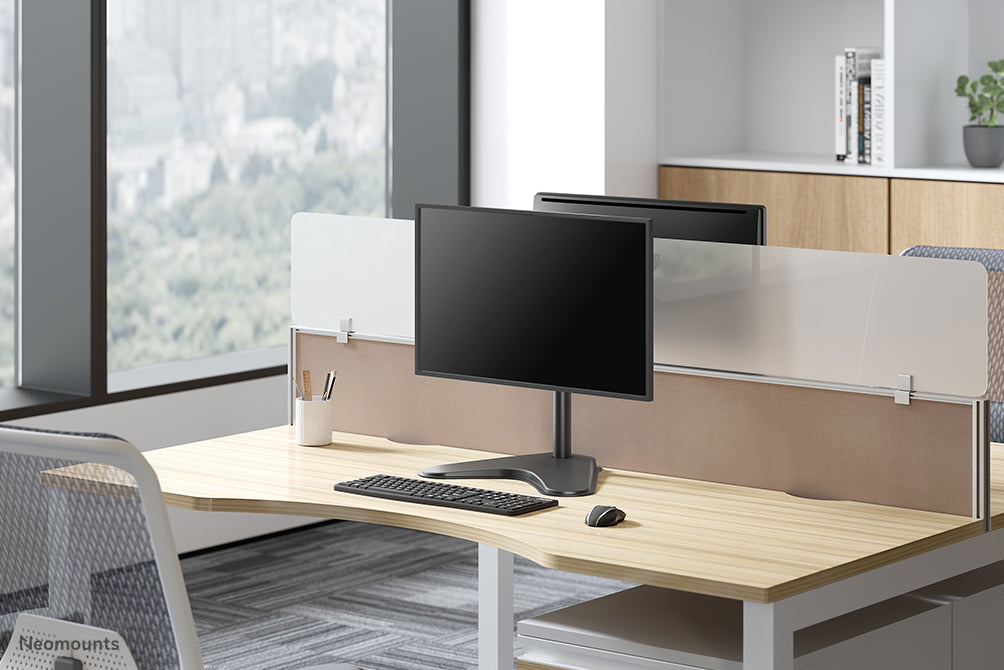 FPMA-D550SBLACK full motion desk stand for flat screens up to 32 inches, height adjustable - Black