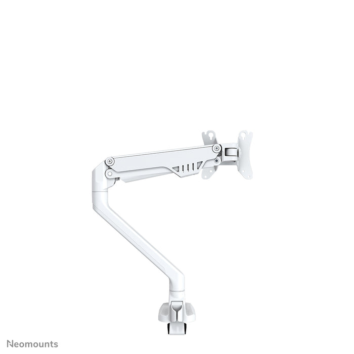 FPMA-D750WHITE2 is a desk support with gas spring for flat screens up to 32 inches (81 cm).