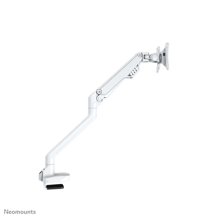 FPMA-D750WHITE2 is a desk support with gas spring for flat screens up to 32 inches (81 cm).