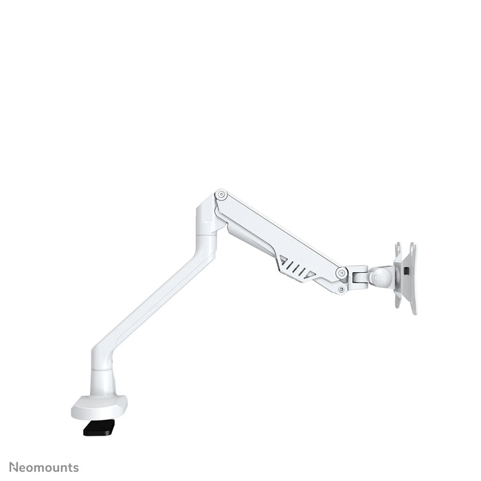 FPMA-D750WHITE2 is a desk support with gas spring for flat screens up to 32 inches (81 cm).