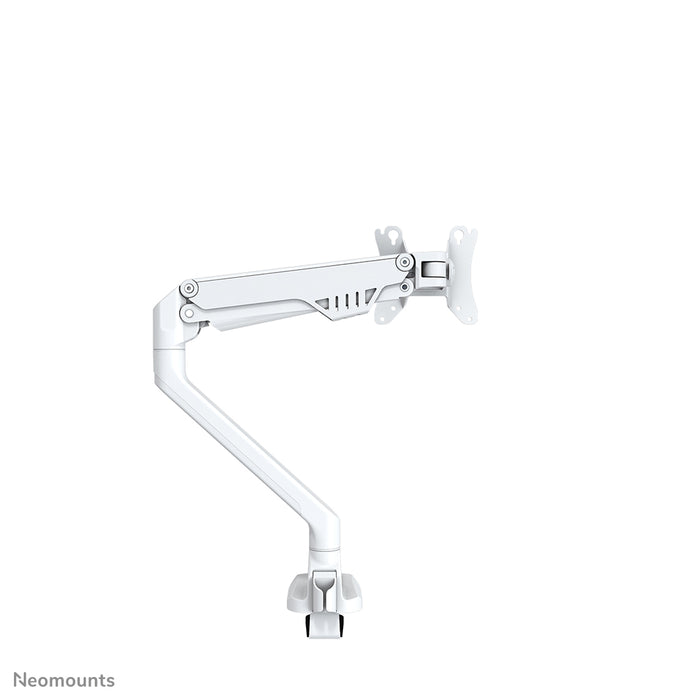 FPMA-D750WHITE2 is a desk support with gas spring for flat screens up to 32 inches (81 cm).